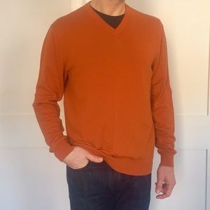 🔥💥 Men’s Merino Wool V-Neck Sweater (M)